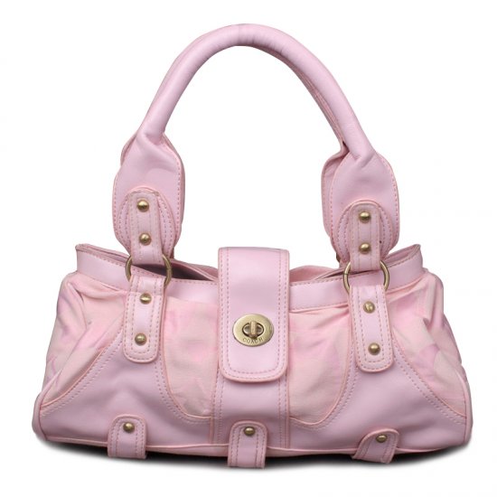 Coach Stud Lock Signature Small Pink Totes ENS | Women